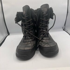 UGG Black Lace-Up Boots